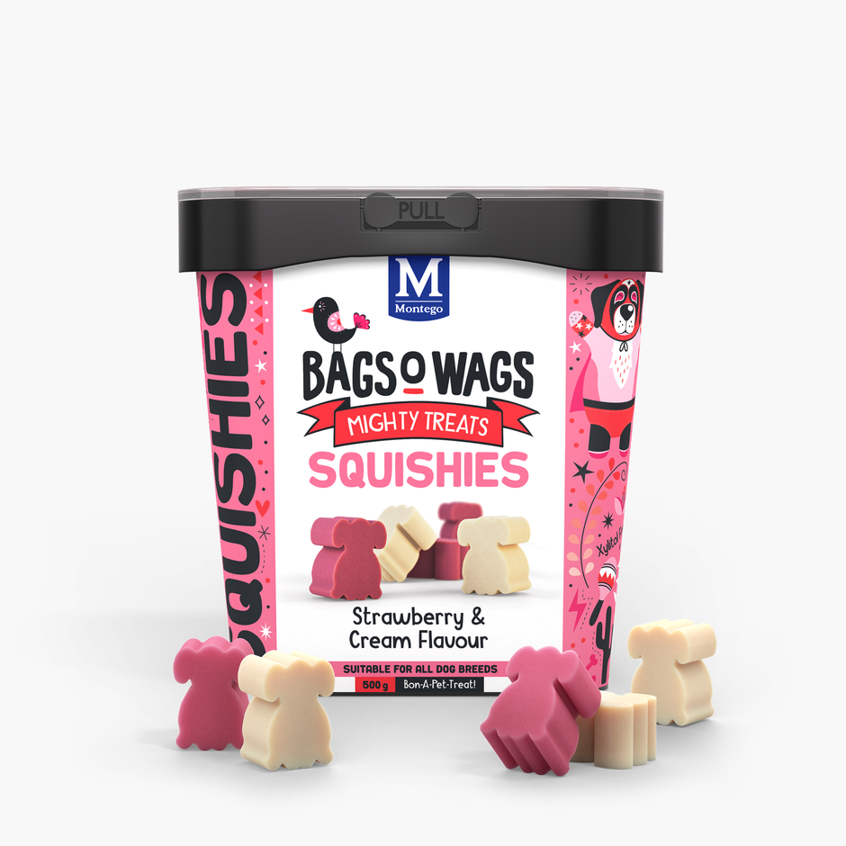 Montego Bags O' Wags Squishies Strawberry & Cream
