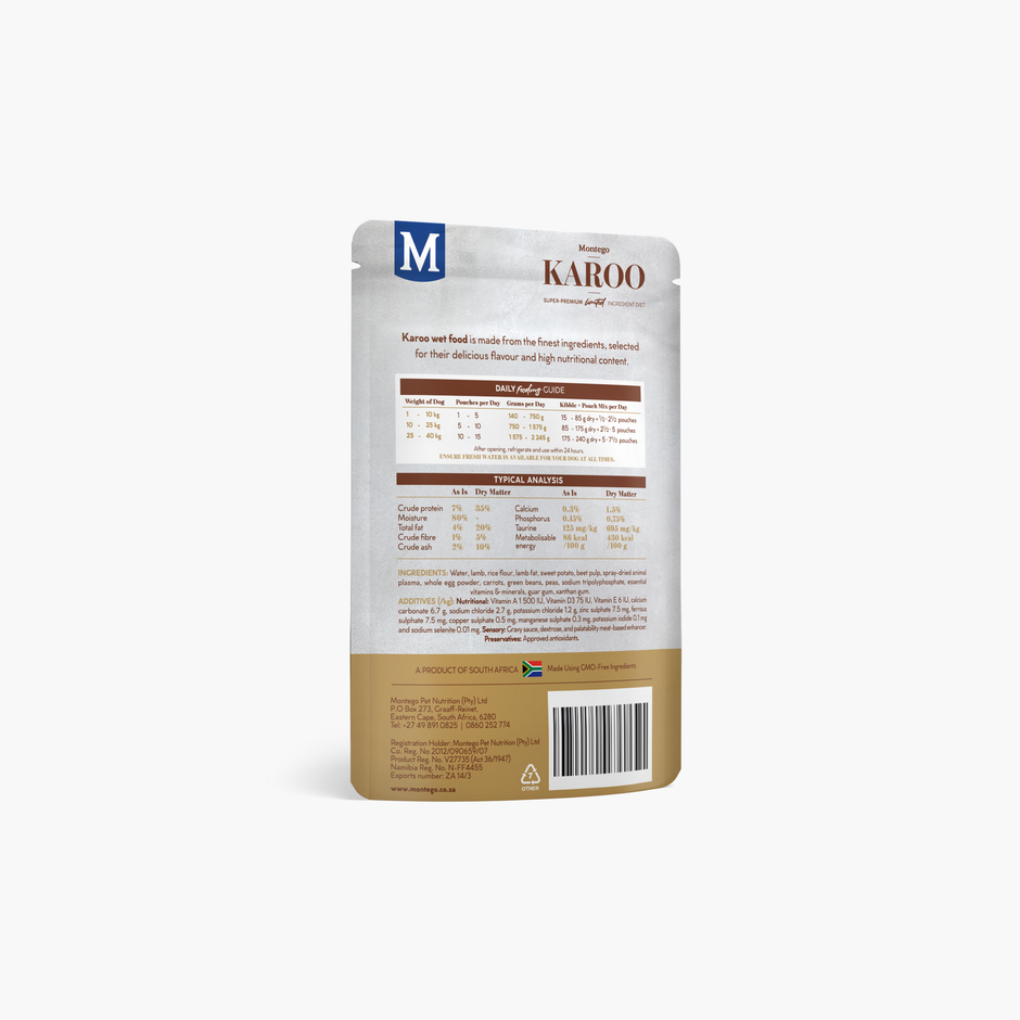 Montego Karoo Wet Dog Lamb & Veg